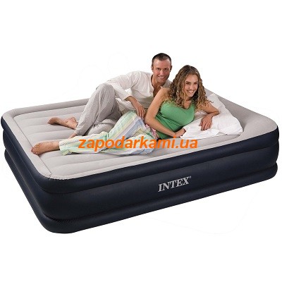 Надувная кровать Intex с электронасосом (152см х 203см х 46см), 2628